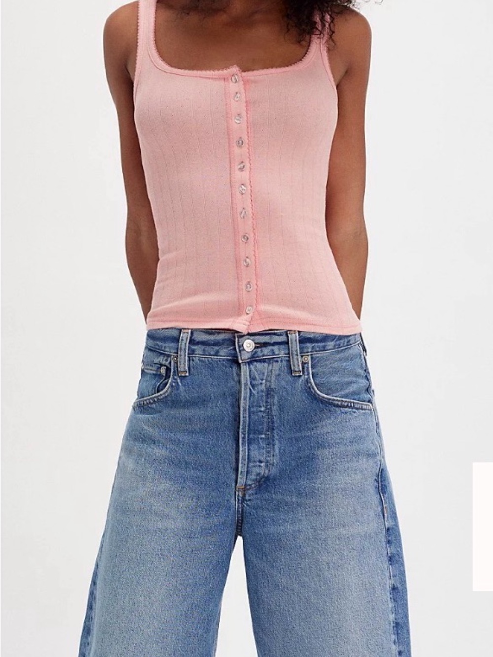 Free People Intimately End Game Pointelle Tank